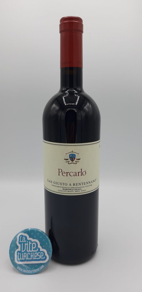 Tuscany red wine prized for aging wine of excellent structure for important occasions obtained from Sangiovese grape alone