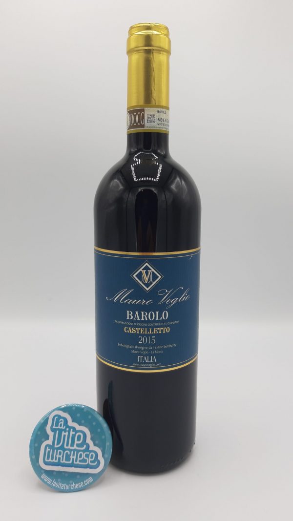 Vino rosso Piemonte pregiato artigianale moderno Barolo cru Castelletto Monforte d'Alba produzione limitata perfetto con salumi e formaggi