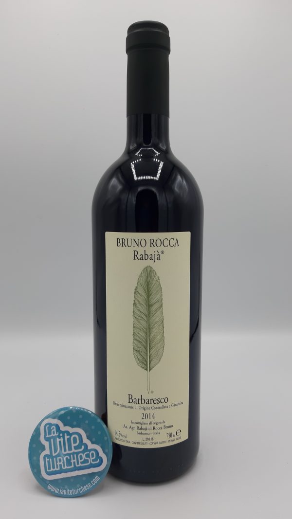 Red wine Piedmont cru Rabajà fine artisanal limited production obtained only from Nebbiolo grapes perfect with meat tartare