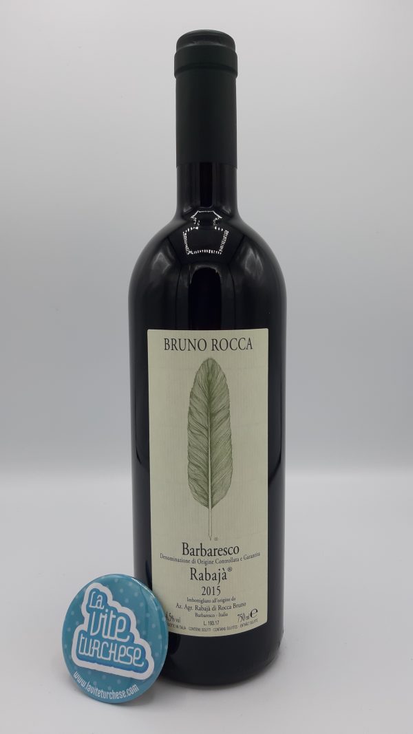 Red wine Piedmont cru Rabajà fine artisanal limited production obtained only from Nebbiolo grapes perfect with meat tartare