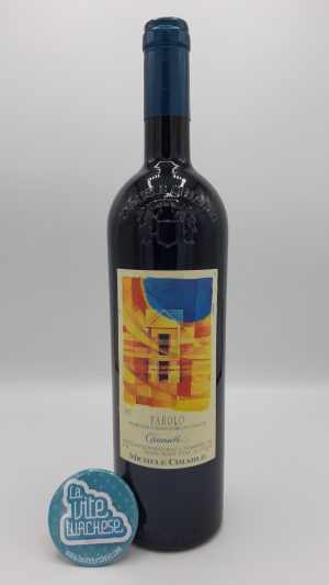 Piedmont red wine traditional artisanal Barolo cru Cannubi obtained from Nebbiolo grapes alone, perfect with red meat and cheeses