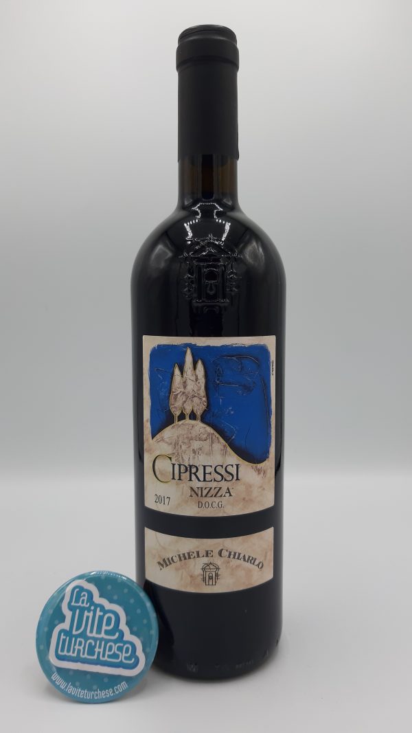Artisanal Piedmont red wine Barbera Nizza historical cellar produced with only Barbera grapes, perfect with cold cuts