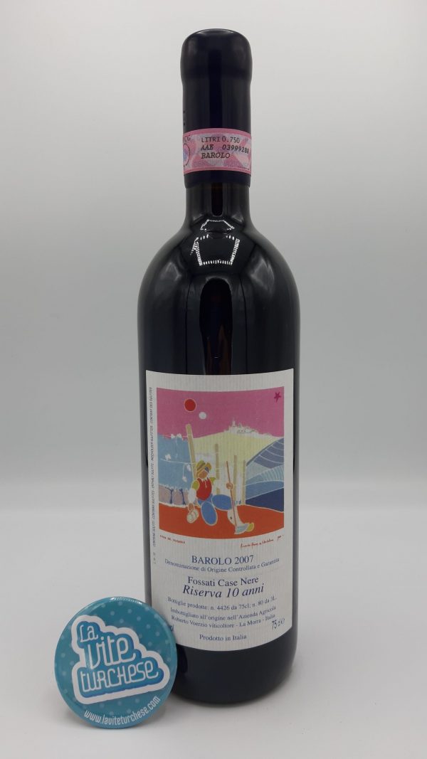 Vino rosso Piemonte Barolo cru Fossati pregiato artigianale moderno produzione molto limitata prodotto con solo uva nebbiolo perfetto con secondi di carne