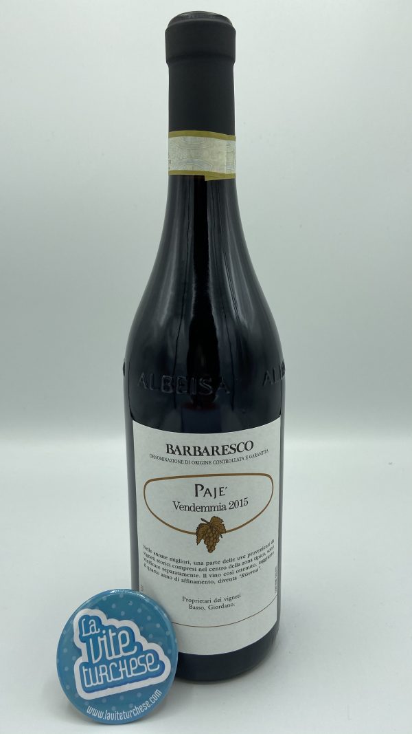 Produttori del Barbaresco - Barbaresco Riserva Paje' - 2015 - back