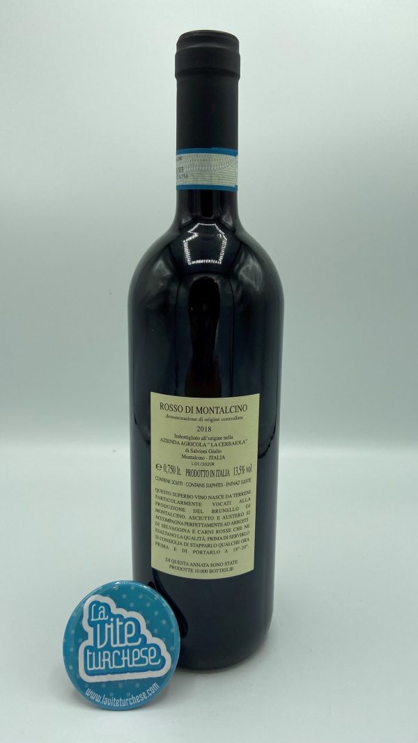 Salvioni - Rosso di Montalcino - 2018 - back