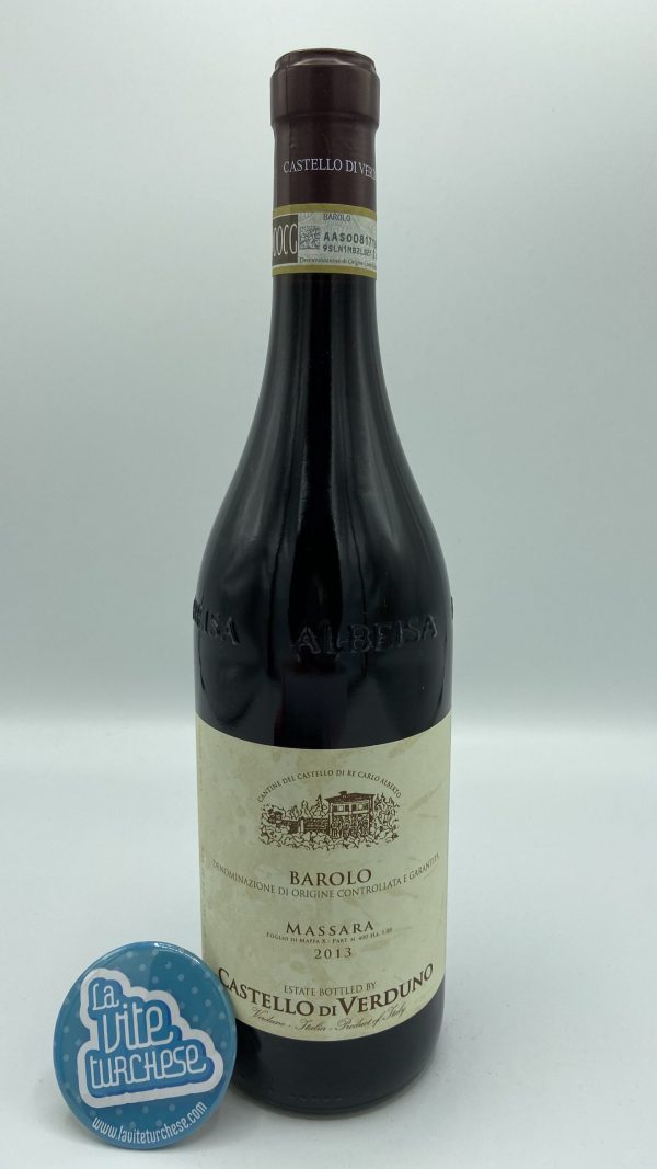 Vino rosso Barolo cru Massara Verduno artigianale pregiato tradizionale produzione limitata prodotto con solo uva nebbiolo perfetto con tagliatelle al ragù