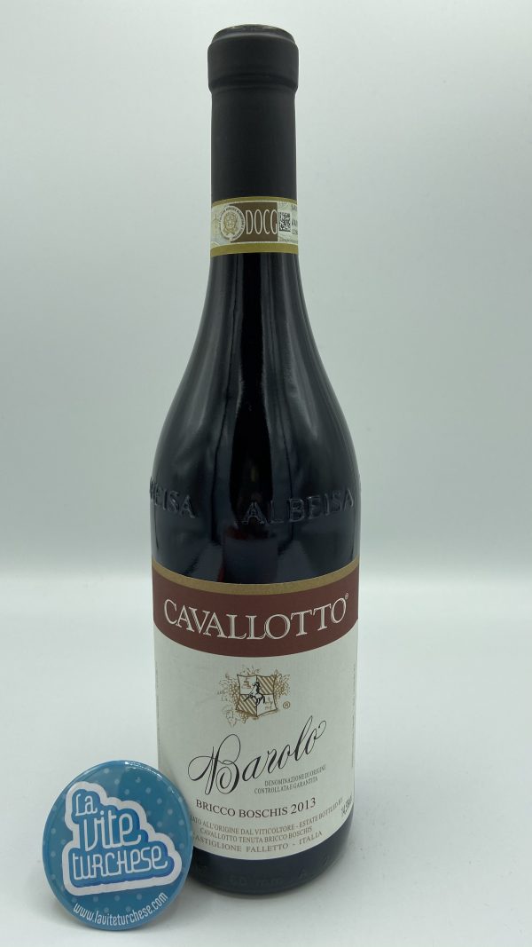 red wine Barolo DOCG Langhe Piedmont Cru Bricco Boschis traditional austere artisan made with Nebbiolo grapes only, perfect with meat and truffles