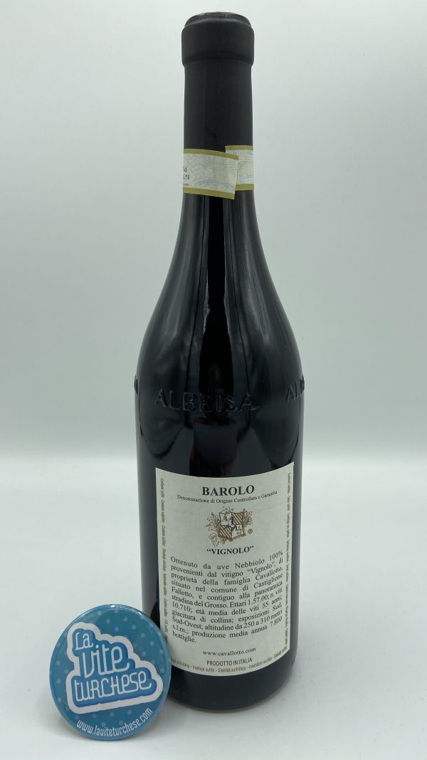 barolo red wine Langhe Castiglione Falletto cru Vignolo grape nebbiolo
