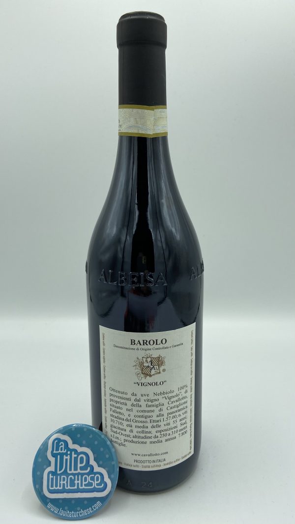 barolo red wine Langhe Castiglione Falletto cru Vignolo grape nebbiolo