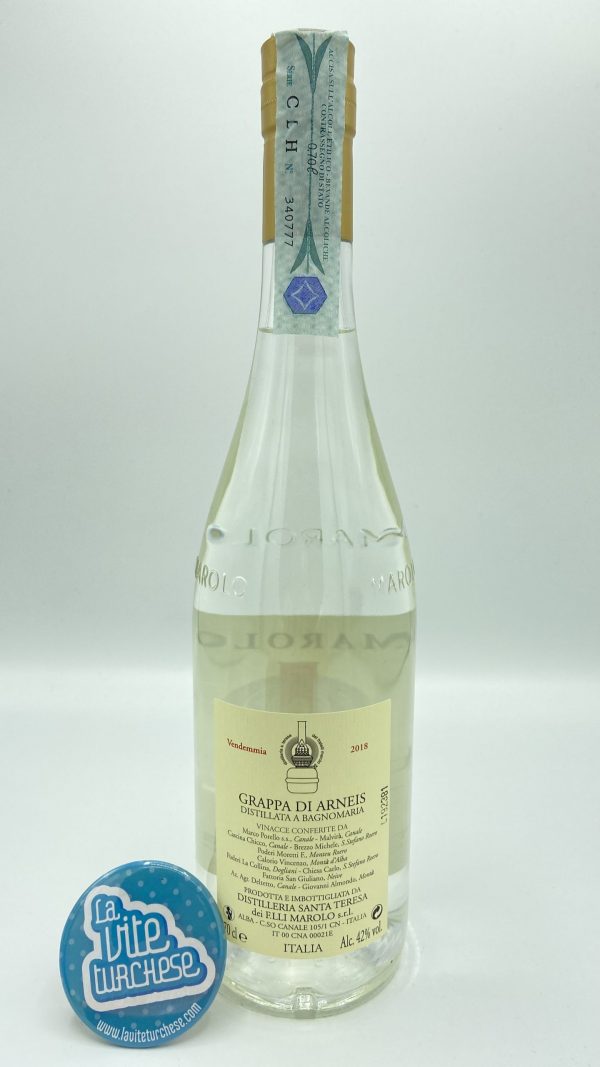 grappa Arneis bianca distillato Langhe vinacce di arneis