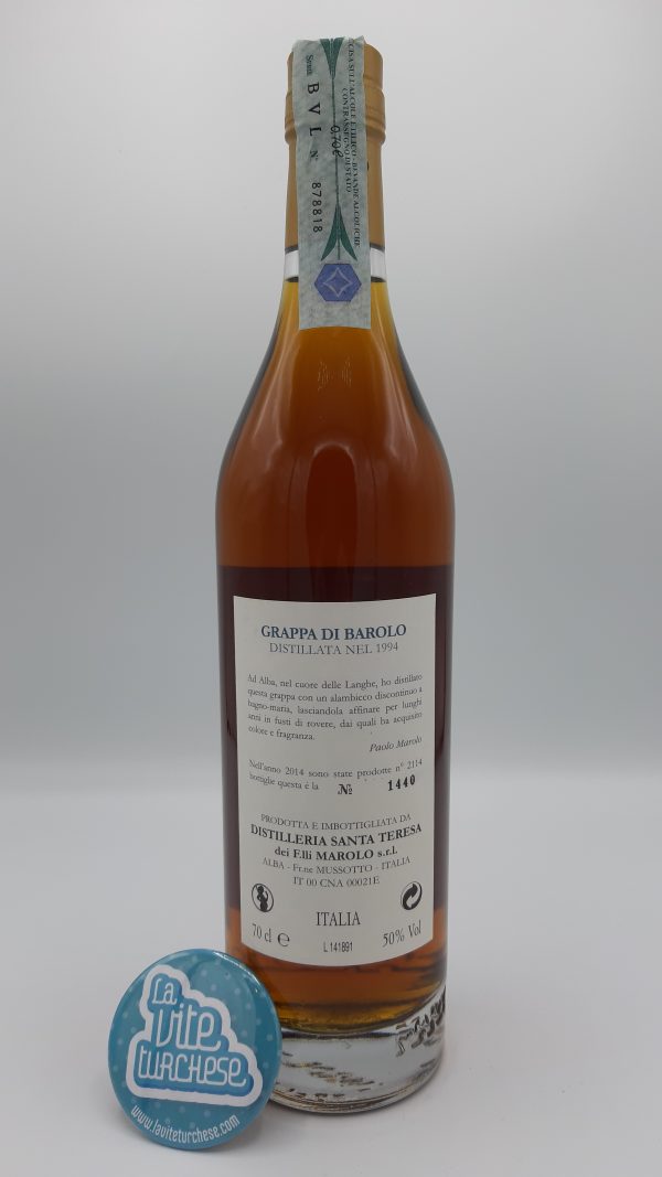 Marolo - Grappa di Barolo 20 anni - 1994 - back