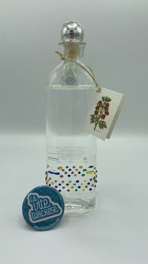 distillato grappa di Moscato Dots Piemonte Langhe bottiglia vetro soffiato artigianale boutique alambicco discontinuo vinacce di moscato perfetto come digestivo o col cioccolato