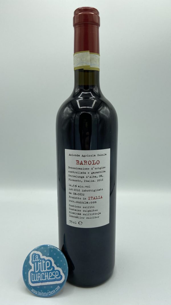 Sukula - Barolo Meriame - 2016 - back