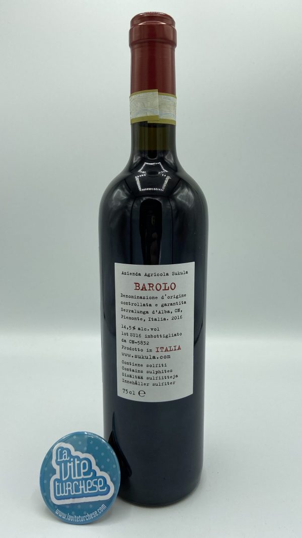 Sukula - Barolo Meriame - 2016 - back