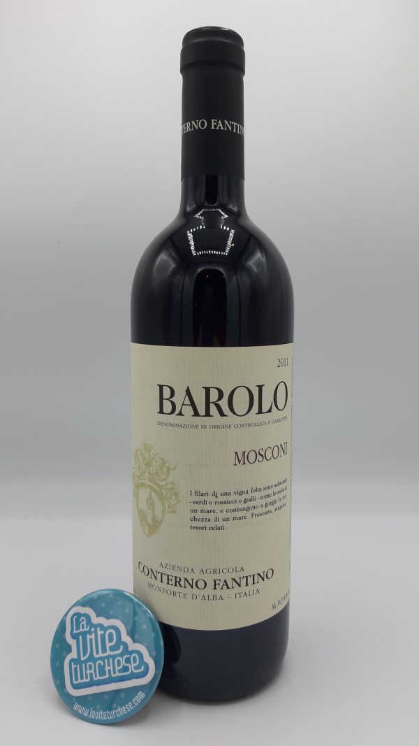 Piedmont red wine fine artisanal modern Barolo cru Mosconi Monforte d'Alba limited production obtained only from Nebbiolo grapes perfect with tagliatelle al ragù