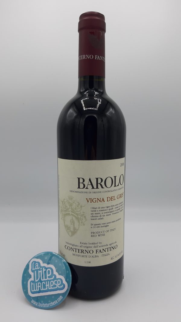 Piedmont red wine fine artisanal modern Barolo cru Ginestra Monforte d'Alba limited production obtained only from Nebbiolo grapes perfect with game and red meats