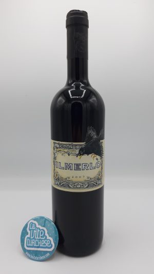 Artisanal red wine from Piedmont, limited production Langhe made from Merlot grapes alone, perfect with game and red meat