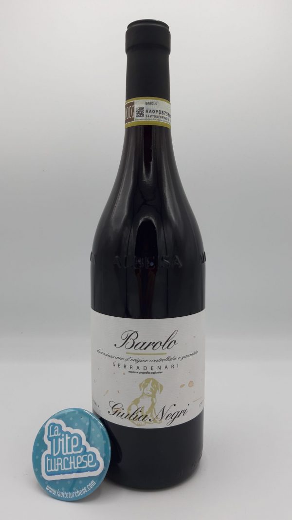 red wine Barolo La Morra cru Serradenari Langhe Piedmont DOCG traditional artisan scented tannic austere obtained with only Nebbiolo grapes perfect with truffles and braised