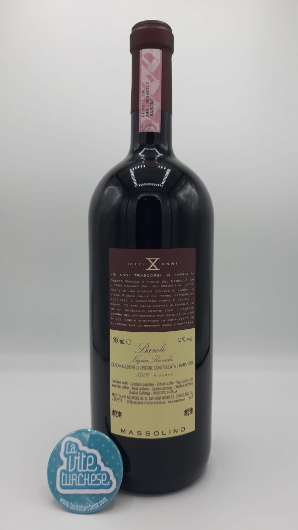 barolo red wine DOCG magnum cru Vigna Rionda Serralunga d'Alba Langhe grapes nebbiolo