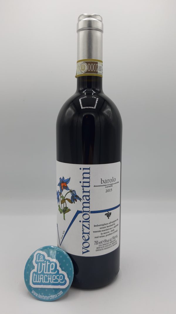 Fine artisanal Piedmont red wine Barolo cru La Morra limited production obtained only from Nebbiolo grapes perfect with red meats
