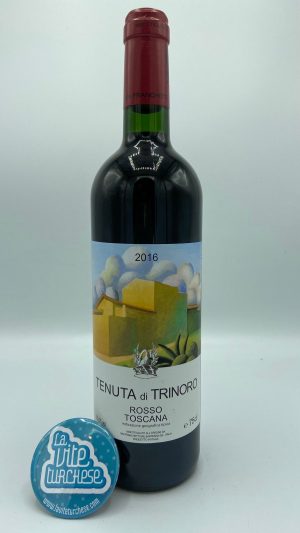 Tuscan red wine Sarteano Val d'Orcia Bordeaux blend low yields modern niche boutique 3 liters austere deep creamy obtained with Cabernet Franc grapes, merlot perfect with red meat and aged cheeses