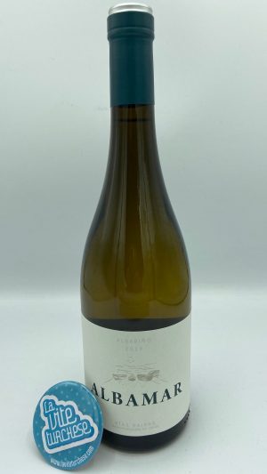 Spanish white wine Rias Baixas Galicia saline fresh acidic oceanfront vineyards boutique organic farming made with albariño grape perfect with seafood and fish