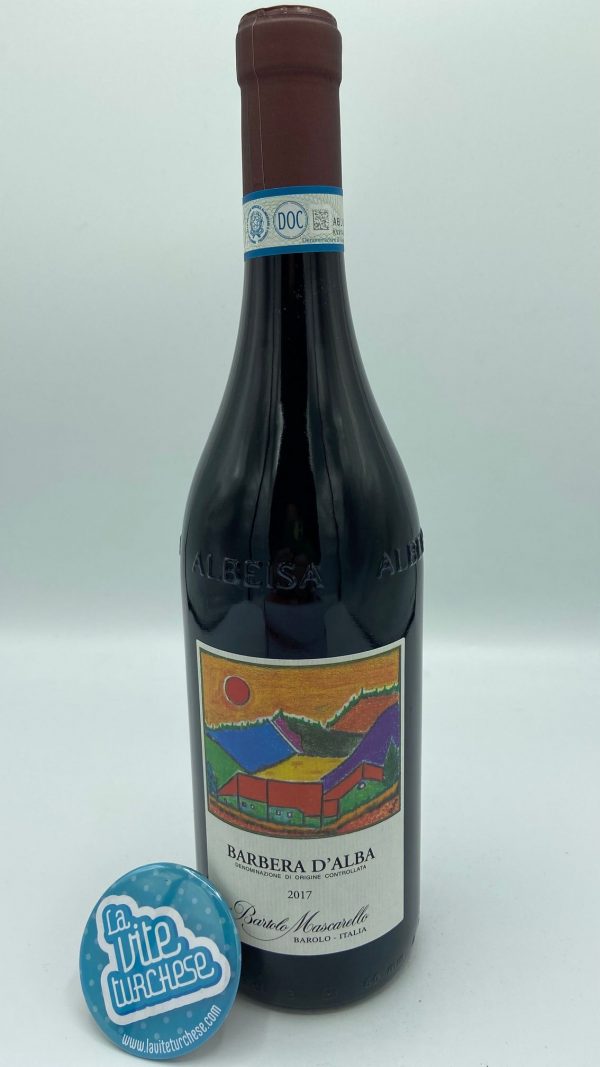 Piedmont red wine cru San Lorenzo fine traditional artisan limited production produced only with Barbera grapes perfect with traditional Piedmontese dishes