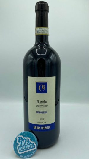 red wine Barolo cru Badarina Serralunga d'Alba Langhe Piemonte Unesco traditional magnum fine structured perfumed silky tannins made with nebbiolo grapes perfect with braised meat