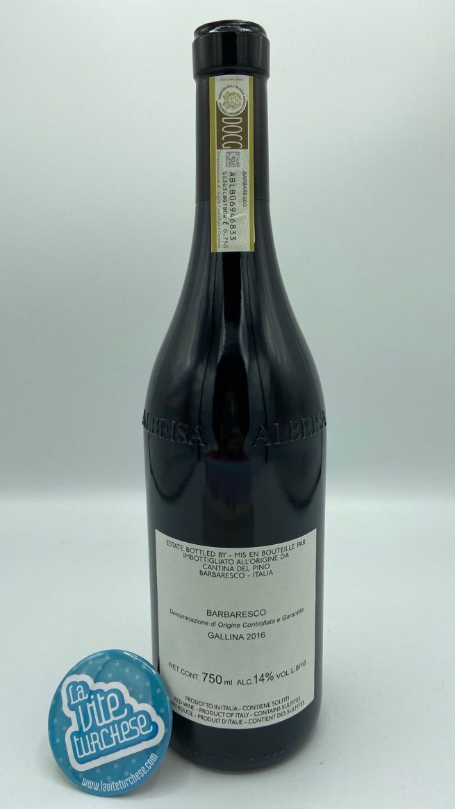 Cantina del Pino – Barbaresco Gallina – 2016 – back Cantina del Pino – Barbaresco Gallina – 2016 – back