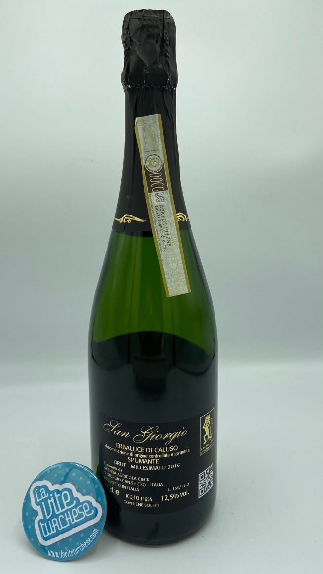 Cieck – San Giorgio Erbaluce di Caluso Spumante – 2016 - back Cieck – San Giorgio Erbaluce di Caluso Spumante – 2016 - back