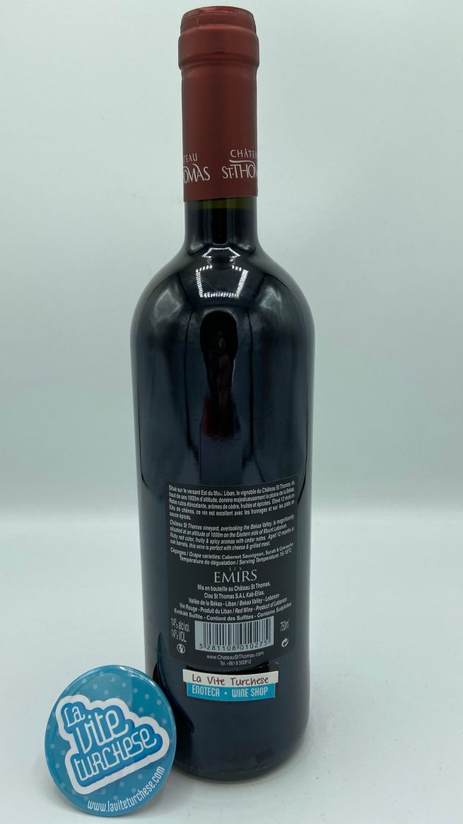 Clos St. Thomas – Les Emirs – 2014 - back Clos St. Thomas – Les Emirs – 2014 - back