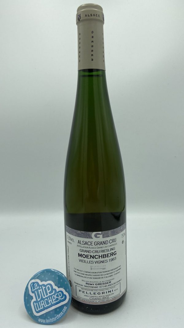 Domaine Gresser – Grand Cru Moenchberg Riesling – 1983 - back Domaine Gresser – Grand Cru Moenchberg Riesling – 1983 - back
