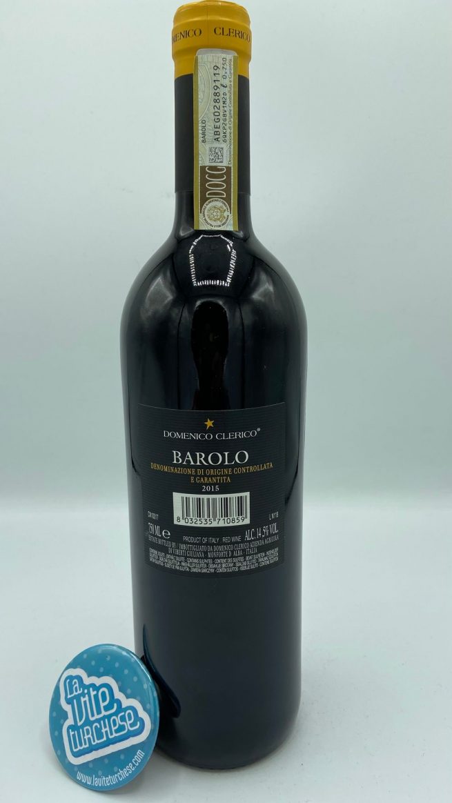 Domenico Clerico – Barolo DOCG – 2015 - back Domenico Clerico – Barolo DOCG – 2015 - back