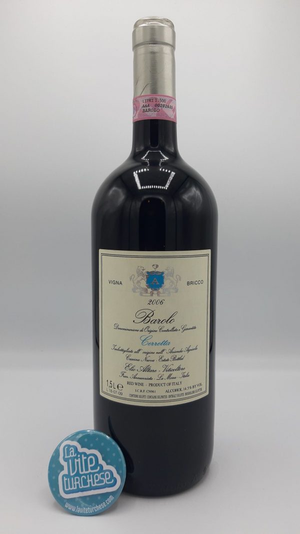 Red wine Barolo cru Cerretta Serralunga d'Alba fine artisanal modern limited production produced with only Nebbiolo grapes perfect with braised in Barolo