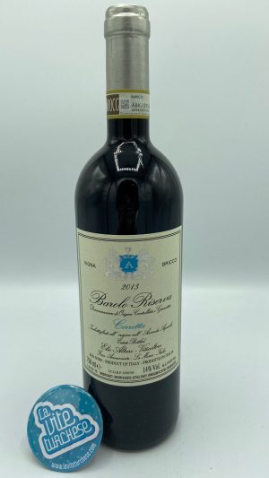 Red wine Barolo cru Cerretta Serralunga d'Alba fine modern artisan Riserva limited production produced with only Nebbiolo grapes perfect with braised in Barolo