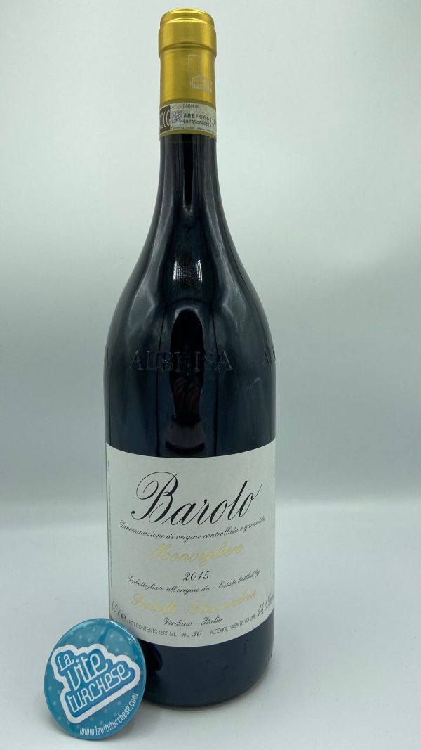 red wine Barolo cru Monvigliero Langhe Piemonte Unesco traditional fine structured elegant tannins perfumed obtained with nebbiolo grapes perfect with red meat, medium mature cheeses, white truffle