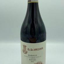 Barolo cru Ravera Novello red wine, fine traditional artisanal produced with only Nebbiolo grapes, perfect with meat main courses