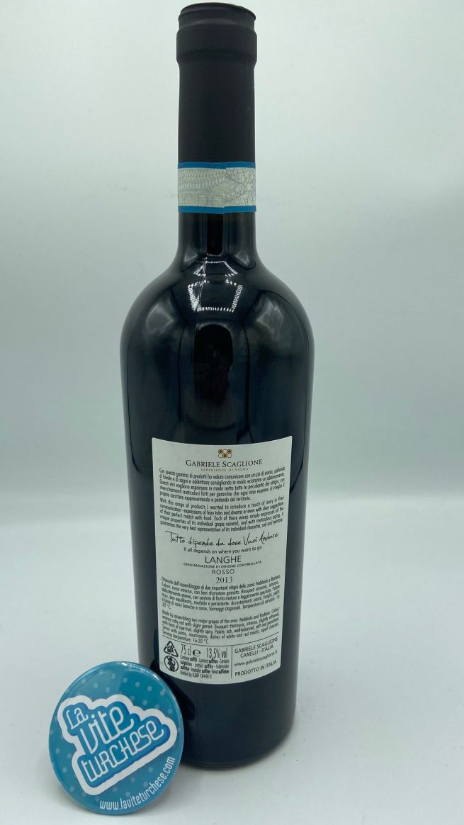 Gabriele Scaglione – Langhe Rosso – 2013 - back Gabriele Scaglione – Langhe Rosso – 2013 - back