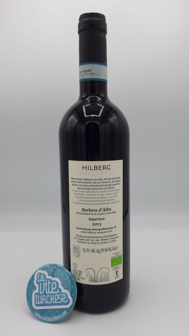 Hilberg-Pasquero – Barbera d'Alba Superiore – 2013 - back Hilberg-Pasquero – Barbera d'Alba Superiore – 2013 - back