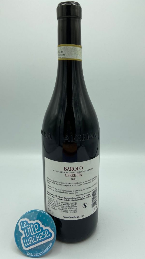 red wine Barolo cru Cerretta Serralunga d'Alba unesco Piedmont nebbiolo grapes