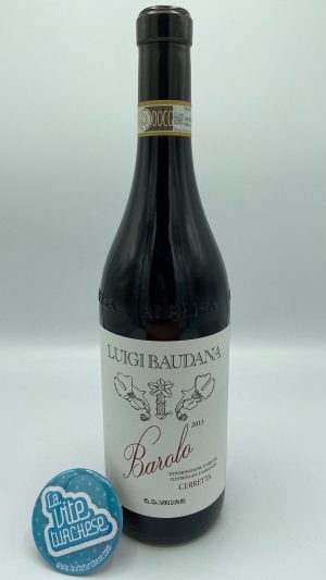 red wine Barolo cru Cerretta Serralunga d'Alba Langhe Piedmont Unesco traditional garagiste boutique fine refined austere tannic obtained with Nebbiolo grapes perfect with braised meat and aged cheeses