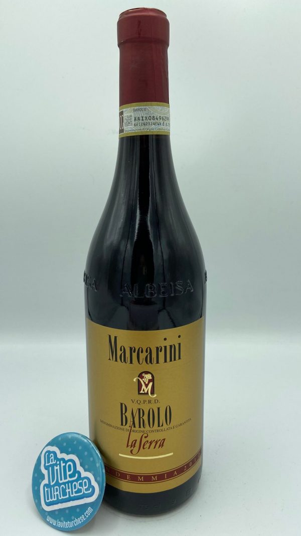 Red wine cru La serra La Morra fine artisan traditional limited production produced with only Nebbiolo grapes perfect with braised in Barolo