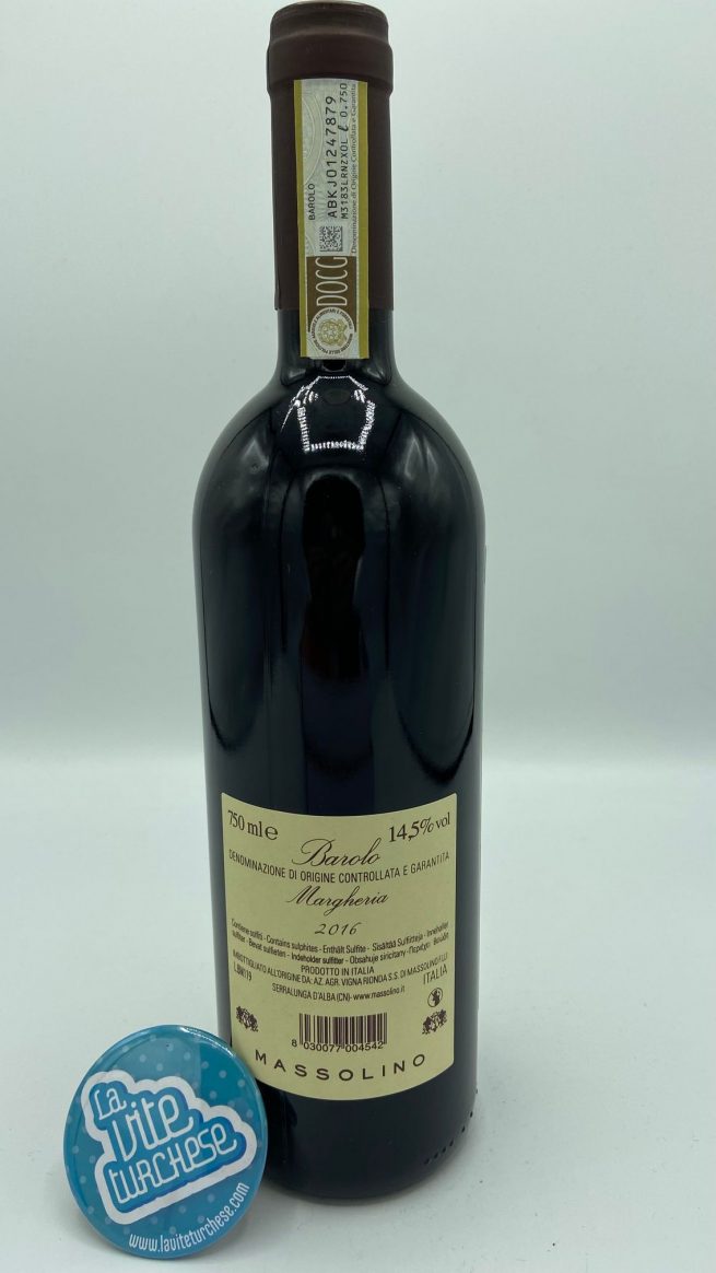 Massolino – Barolo Margheria – 2016 — back Massolino – Barolo Margheria – 2016 — back