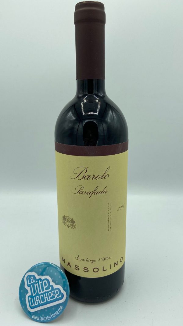 Red wine Piedmont fine artisanal traditional cru Parafada Serralunga d'Alba limited production produced with only Nebbiolo grapes perfect with Barolo risotto