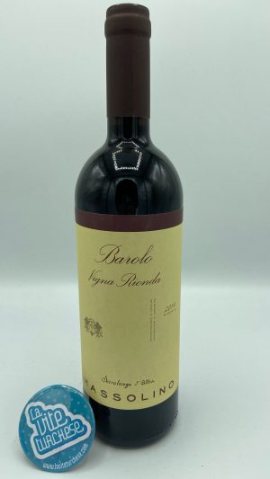 Piedmont red wine fine artisanal traditional cru Vigna Rionda Serralunga d'Alba Riserva produced only in the best vintages produced with only Nebbiolo grapes perfect with lamb and kid