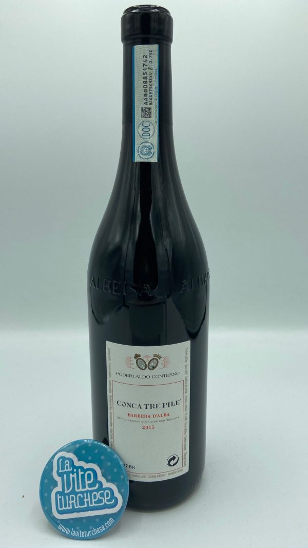 Poderi Aldo Conterno – Barbera d'Alba Conca Tre Pile – 2015 - back