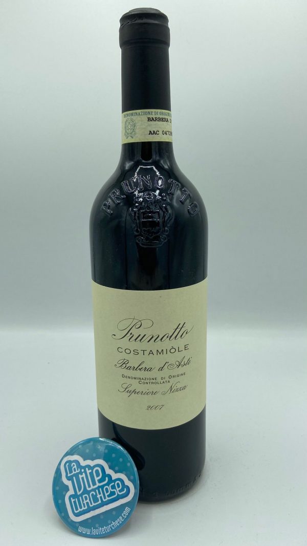 Red wine barbera d'Asti cru Costamiole Monferrato fine craftsmanship limited production produced only in the best vintages historical cellar produced with barbera grapes perfect with cold cuts and aged cheeses