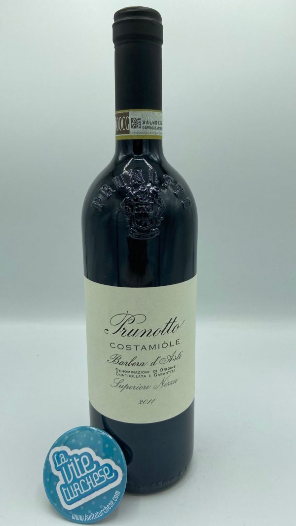 Red wine barbera d'Asti cru Costamiole Monferrato fine craftsmanship limited production produced only in the best vintages historical cellar produced with barbera grapes perfect with cold cuts and aged cheeses