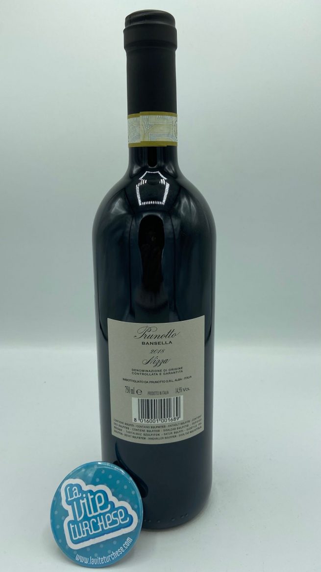 Prunotto – Nizza Bansella - 2018 - back Prunotto – Nizza Bansella - 2018 - back