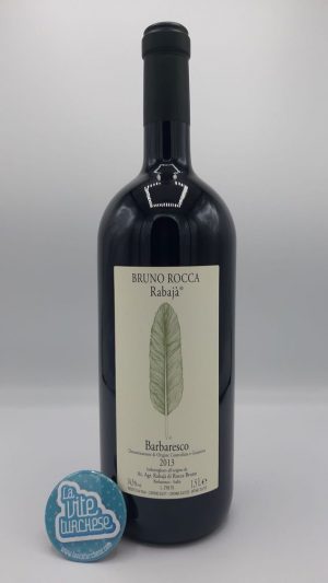 Red wine Barbaresco cru Rabajà fine artisan limited production produced with only Nebbiolo grapes perfect with tagliatelle with meat sauce